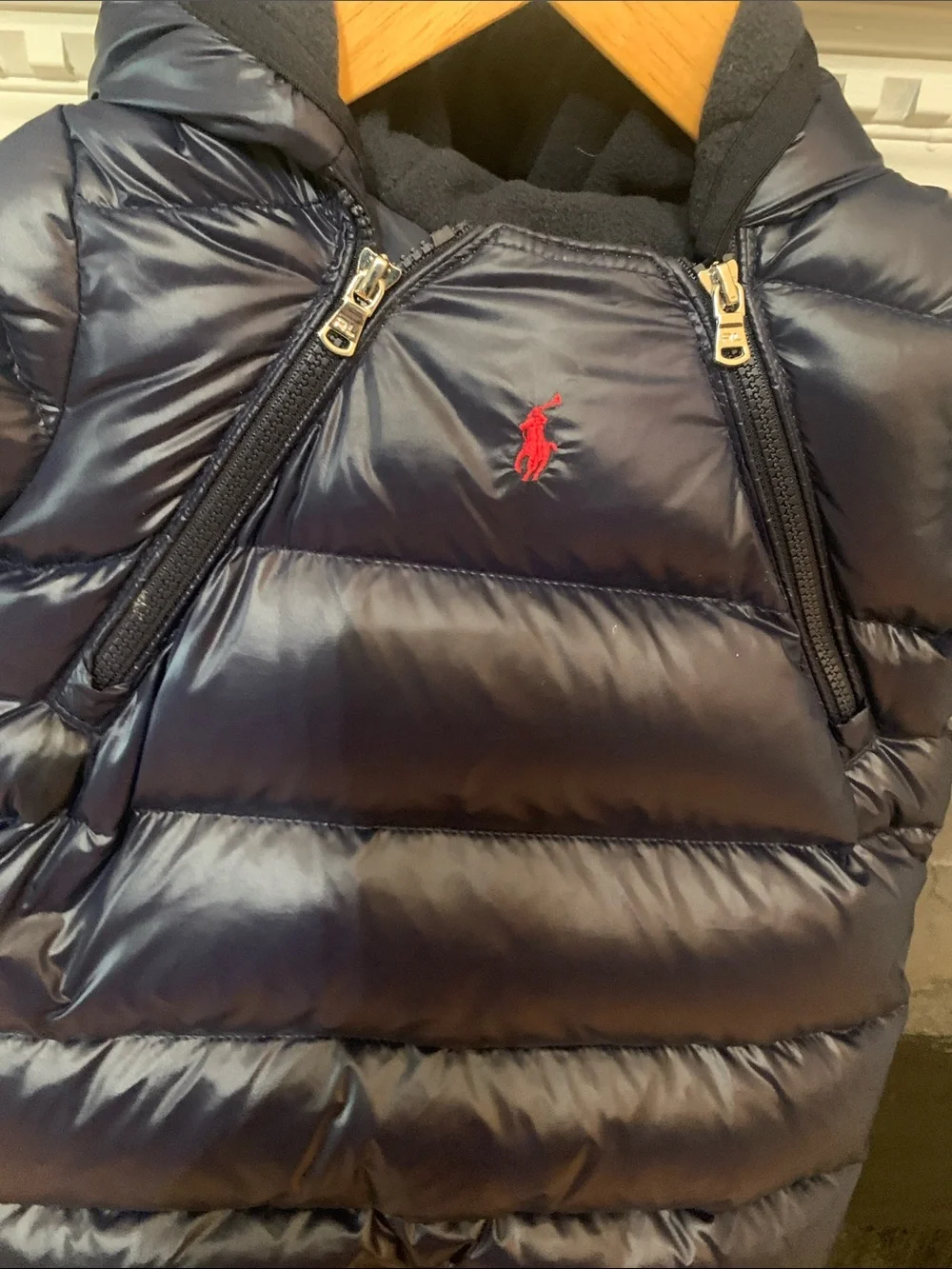 Ralph Lauren Navy Infant Puffer Jacket